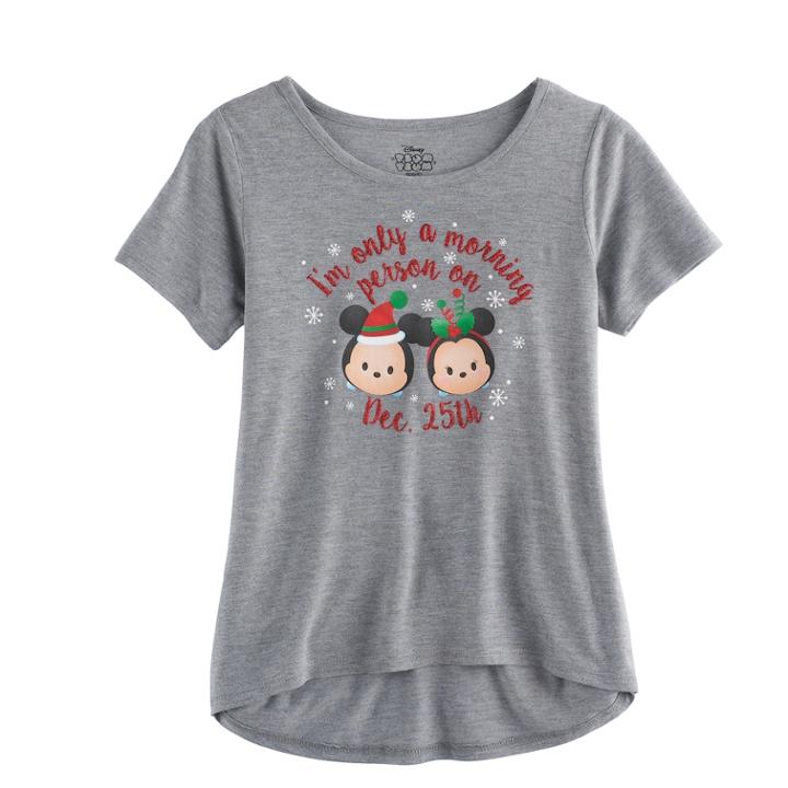 Disney's Tsum Tsum Girls 7-16 Graphic Tee, Size: Xl, Med Grey