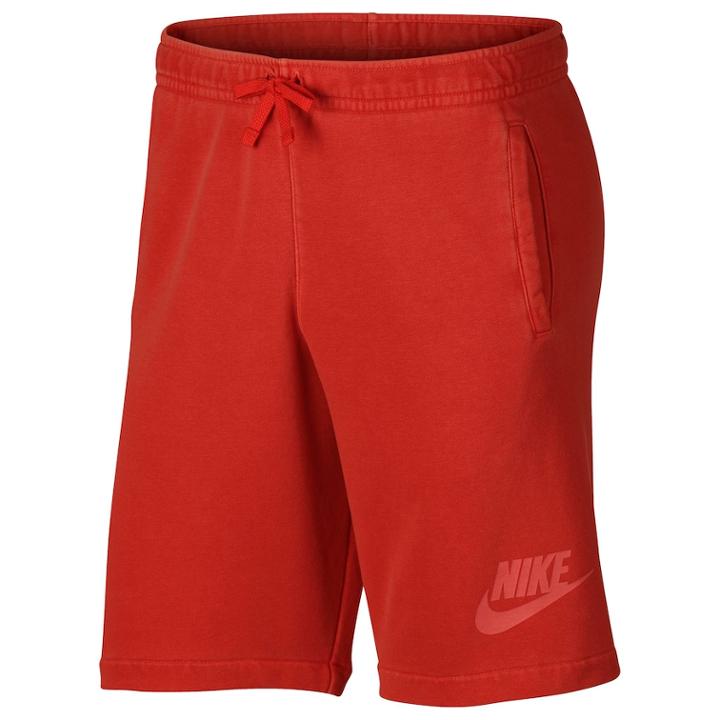 Men's Nike French Terry Shorts, Size: Small, Light Red
