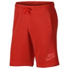 Men's Nike French Terry Shorts, Size: Small, Light Red