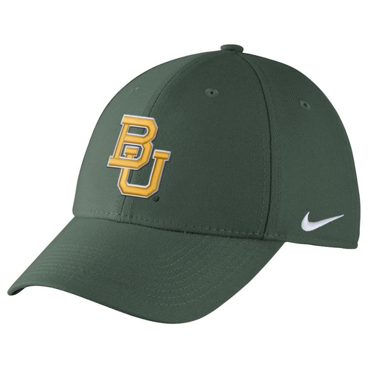 Men's Nike Baylor Bears Dri-fit Flex-fit Cap, Bay Green