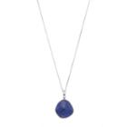 Sterling Silver Lapis Lazuli Pendant Necklace, Women's, Size: 18, Blue