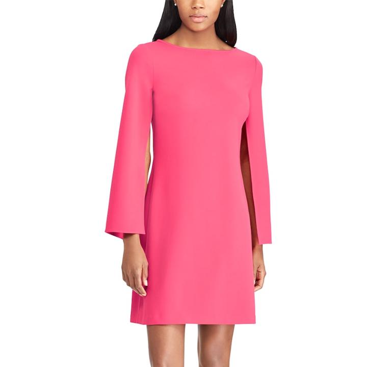 Women's Chaps Slit-sleeve Sheath Dress, Size: 4, Pink