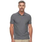 Men's Croft & Barrow&reg; Tailored-fit Polo, Size: Medium, Grey