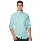 Big & Tall Chaps Classic-fit Easy-care Button-down Shirt, Men's, Size: L Tall, Green