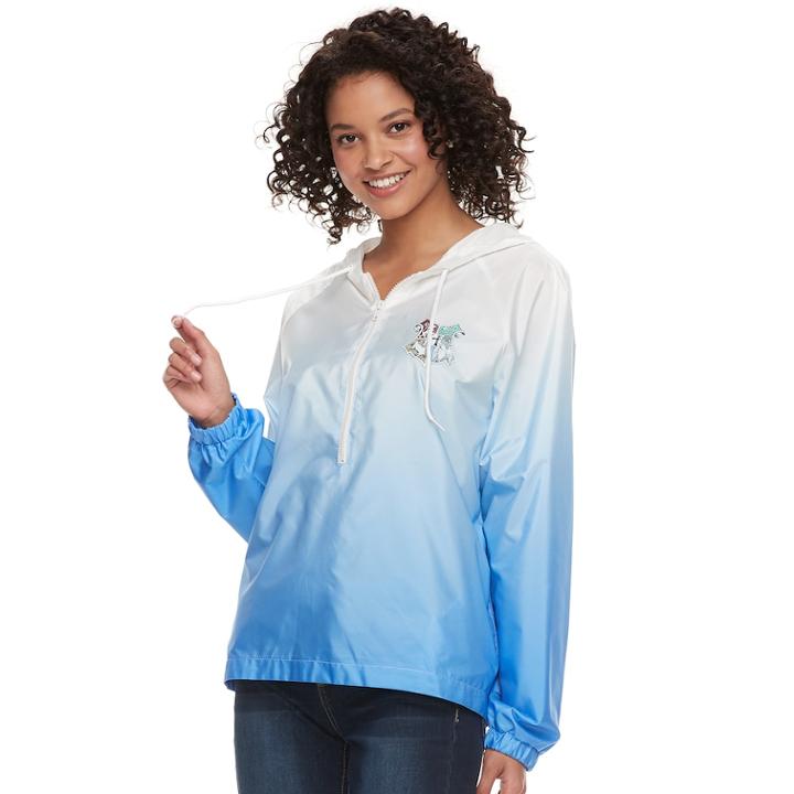 Juniors' Harry Potter Hogwarts Crest Windbreaker Jacket, Teens, Size: Medium, White