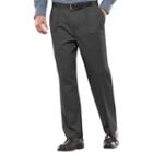 Big & Tall Croft & Barrow&reg; Easy-care Classic-fit Stretch Pleated Pants, Men's, Size: 46x30, Light Grey
