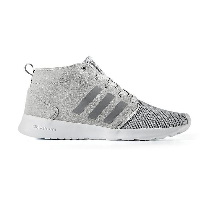 Adidas Neo Cloudfoam Qt Racer Mid Women's Shoes, Size: 9, Med Grey