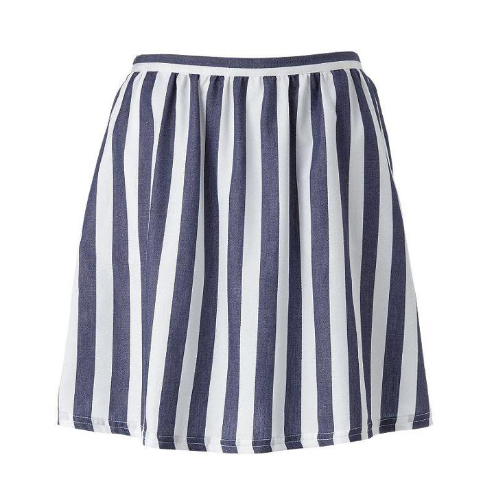 Lc Lauren Conrad Striped Circle Skirt - Women's