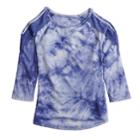 Girls 7-16 & Plus Size Mudd&reg; Crochet Trim Cold Shoulder Tee, Size: 16 1/2, Med Blue
