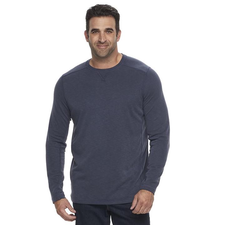 Big & Tall Croft & Barrow&reg; Classic-fit Slubbed Outdoor Performance Tee, Men's, Size: Xxl Tall, Blue