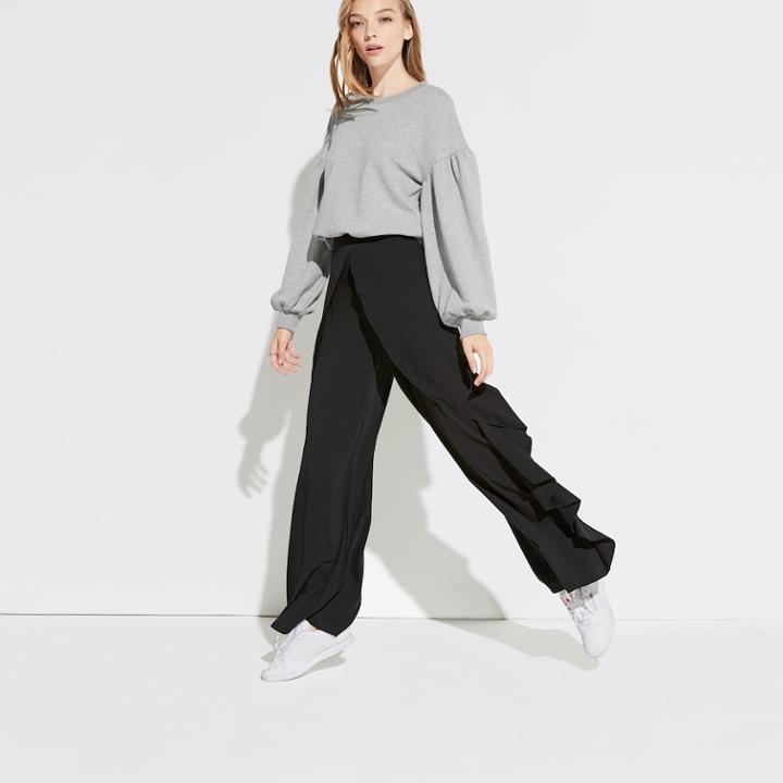 K/lab Ruffled Pants, Teens, Size: Small, Black