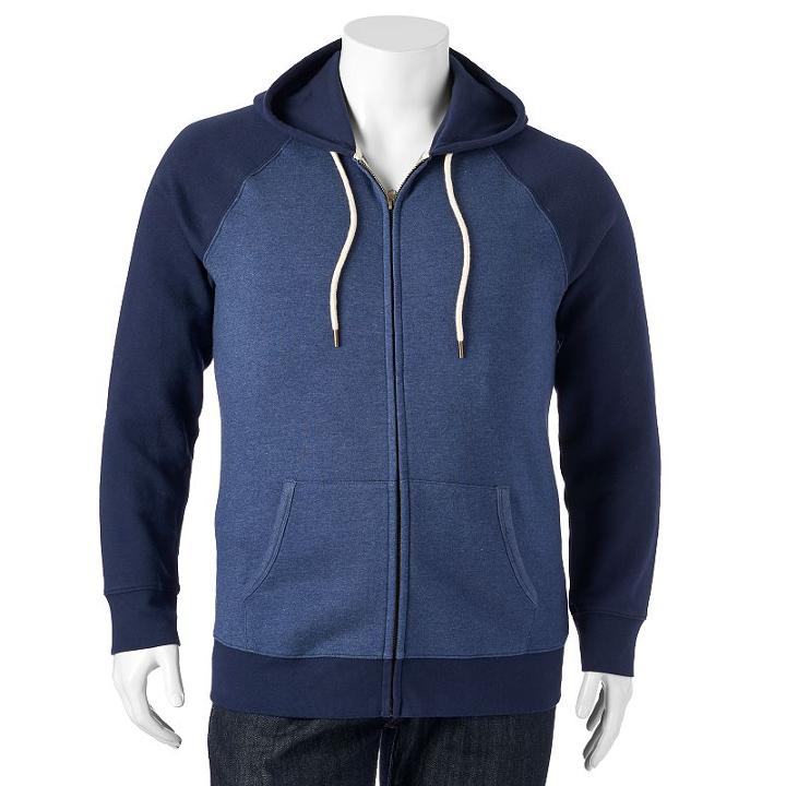 Big & Tall Sonoma Goods For Life&trade; Fleece Hoodie, Men's, Size: 3xb, Dark Blue