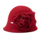 Betmar Alexandrite Felt Floral Cloche Hat, Women's, Red