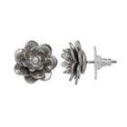 Simply Vera Vera Wang Nickel Free Flower Stud Earrings, Women's, Silver