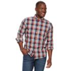 Men's Sonoma Goods For Life&trade; Modern-fit Stretch Poplin Button-down Shirt, Size: Xl, Light Grey