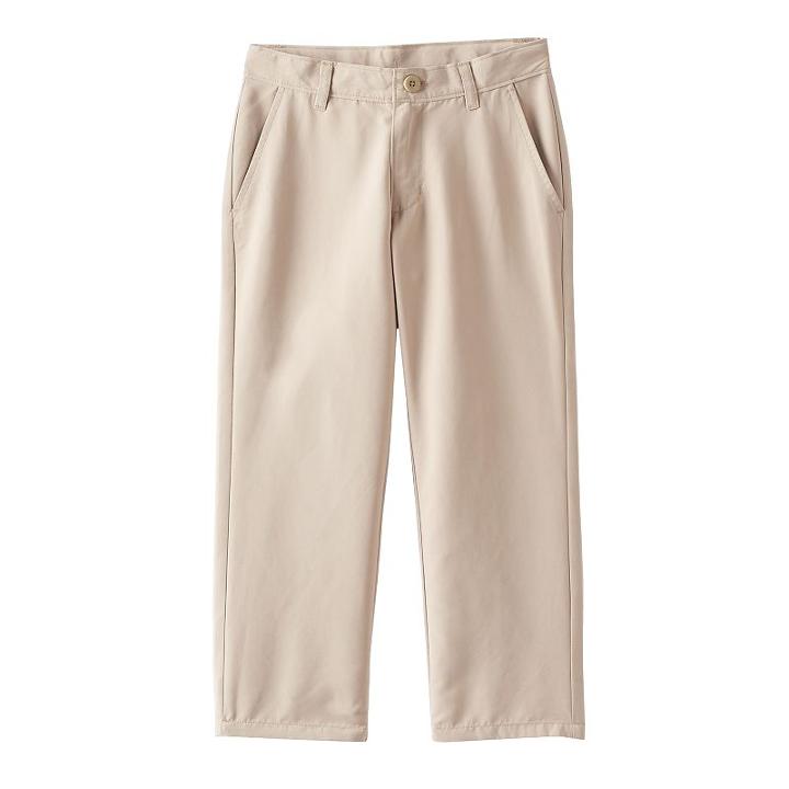 Boys 4-7 Chaps Performance School Uniform Pants, Boy's, Size: 6, Beig/green (beig/khaki)