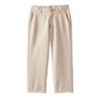 Boys 4-7 Chaps Performance School Uniform Pants, Boy's, Size: 6, Beig/green (beig/khaki)