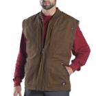 Dickies Sanded Duck Vest - Men, Size: Medium, Brown