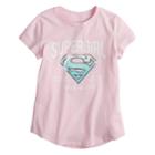 Girls 4-10 Jumping Beans&reg; Supergirl Graphic Tee, Size: 5, Pink