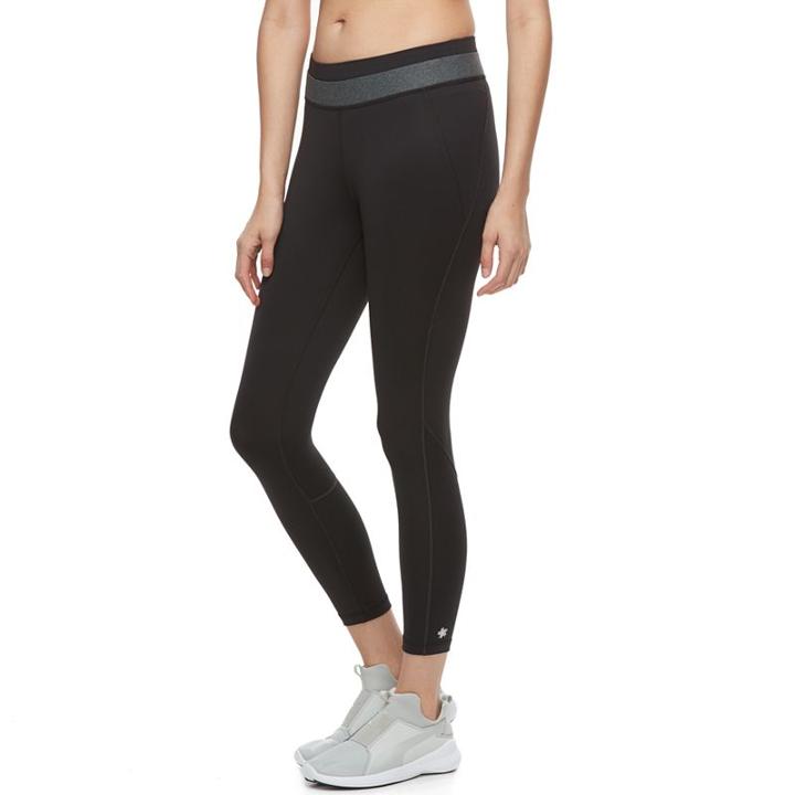 Women's Tek Gear&reg; Performance Crop Leggings, Size: Medium, Oxford