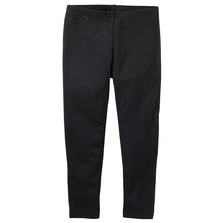 Girls 4-12 Oshkosh B'gosh&reg; Black Full-length Leggings, Size: 5