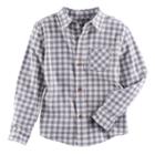 Boys 4-7x Sonoma Goods For Life&trade; Plaid Button Down Shirt, Size: 6, White Oth