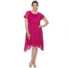 Plus Size Dana Buchman Sharkbite Lace Dress, Women's, Size: 2xl, Med Pink