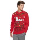Men's Peanuts Snoopy Light-up Christmas Sweater, Size: Medium, Red