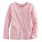 Girls 4-10 Jumping Beans&reg; Long-sleeved Tee, Size: 8, Brt Pink