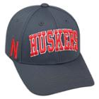 Adult Top Of The World Nebraska Cornhuskers Cool & Dry One-fit Cap, Men's, Grey (charcoal)