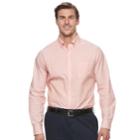 Big & Tall Croft & Barrow&reg; Classic-fit Stretch Woven Button-down Shirt, Men's, Size: 4xb, Med Orange