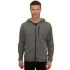Men's Mountain And Isles Heathered Stretch Fleece Zip-up Hoodie, Size: Xxl, Dark Grey