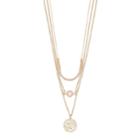 Lc Lauren Conrad Filigree Flower & Bead Layered Necklace, Women's, Pink