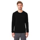 Men's Heat Keep Faux-cashmere Lounge Top, Size: Large, Black