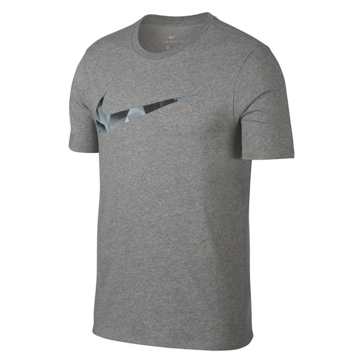 Men's Nike Shadow Swoosh Tee, Size: Small, Grey (charcoal)