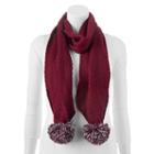Keds Cable-knit Zigzag Scarf, Women's, Red