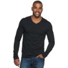 Men's Marc Anthony Essential Slim-fit V-neck Sweater, Size: Large, Black