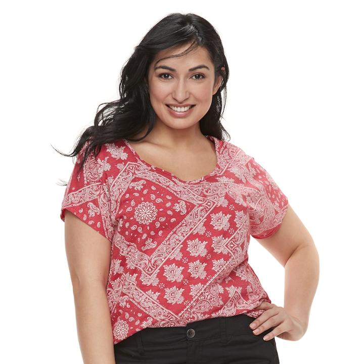 Plus Size Sonoma Goods For Life&trade; Dolman Top, Women's, Size: 3xl, Med Pink