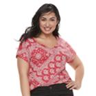 Plus Size Sonoma Goods For Life&trade; Dolman Top, Women's, Size: 3xl, Med Pink