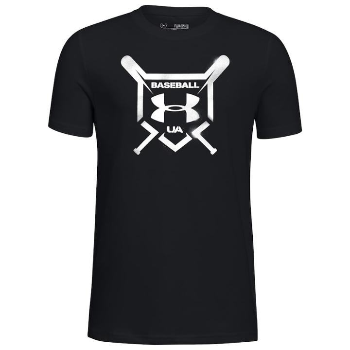 Boys 8-20 Under Armour Baseball Squad Tee, Size: Small, Black
