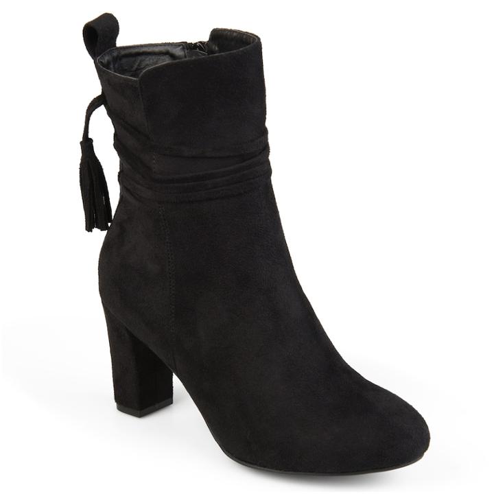 Journee Collection Zuri Women's High Heel Ankle Boots, Size: 5.5 Med, Black