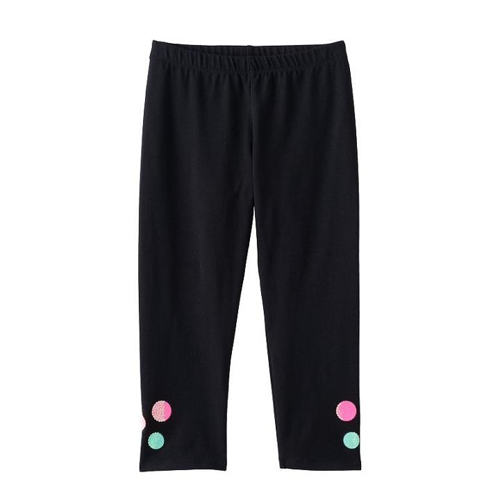 Girls 7-16 & Plus Size So&reg; Textured Hem Capri Leggings, Girl's, Size: 20 1/2, Oxford