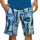 Men's Loudmouth Tiki Bar Golf Shorts, Size: 32, Brt Blue
