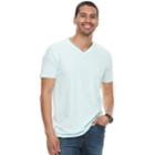 Men's Apt. 9 Solid V-neck Tee, Size: Large, Light Blue