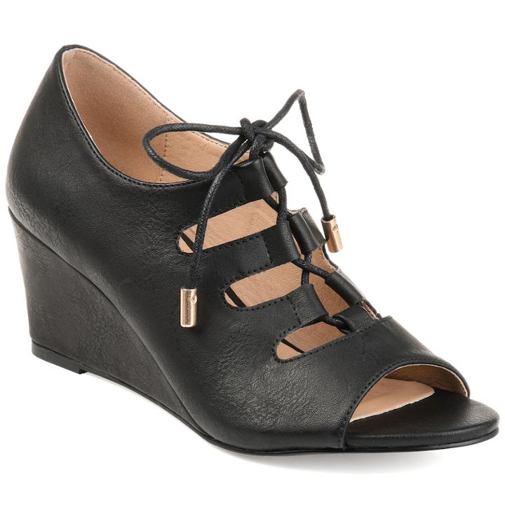 Journee Collection Kortlin Women's Wedges, Size: Medium (6), Black