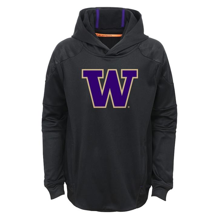 Boys 8-20 Washington Huskies Mach Hoodie, Size: M 10-12, Black
