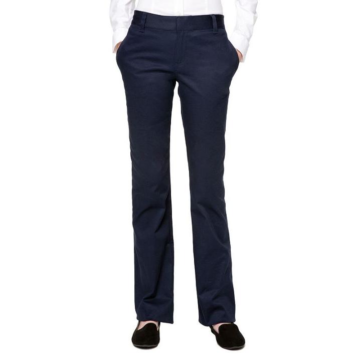 Juniors' Lee Uniforms Stretch Skinny Pants, Kids Unisex, Size: 1, Blue (navy)