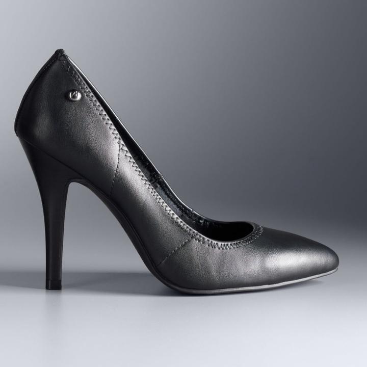 Simply Vera Vera Wang Essen Women's High Heels, Size: 10, Black