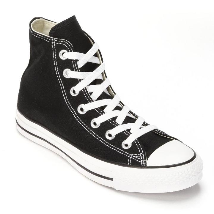 Adult Converse All Star Chuck Taylor High-top Sneakers, Size: M6w8, Black
