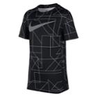 Boys 8-20 Nike Baselayer Tee, Size: Large, Grey (charcoal)